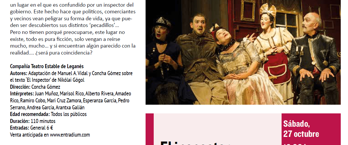 A_Escena_El_Inspector. Teatro Estable de Leganés. Octubre