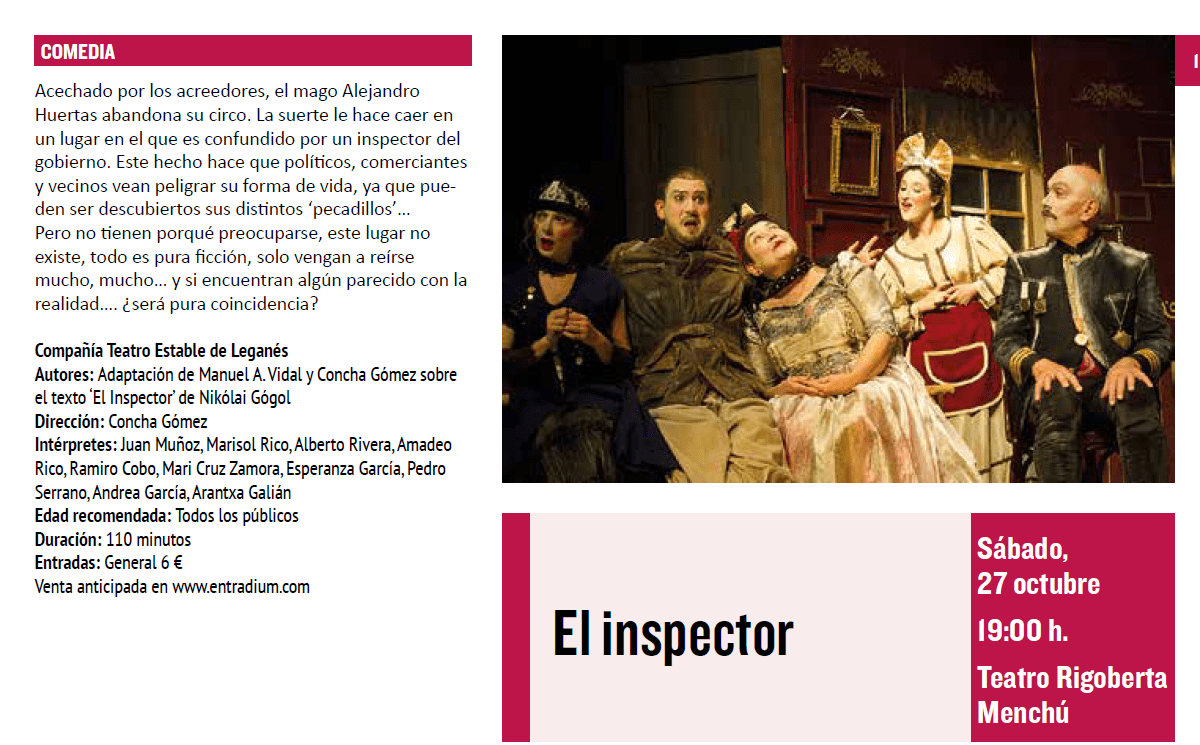 A_Escena_El_Inspector. Teatro Estable de Leganés. Octubre