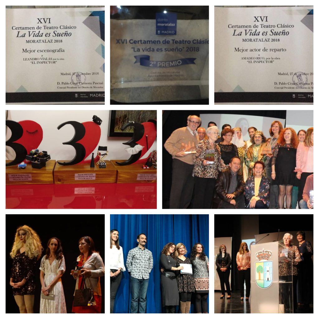 Premios El Inspector. Teatro Estable de Leganés. Octubre 2018