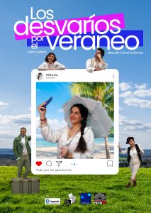 Cartel Los Desvaríos por el Veraneo. Teatro Estable de Leganés