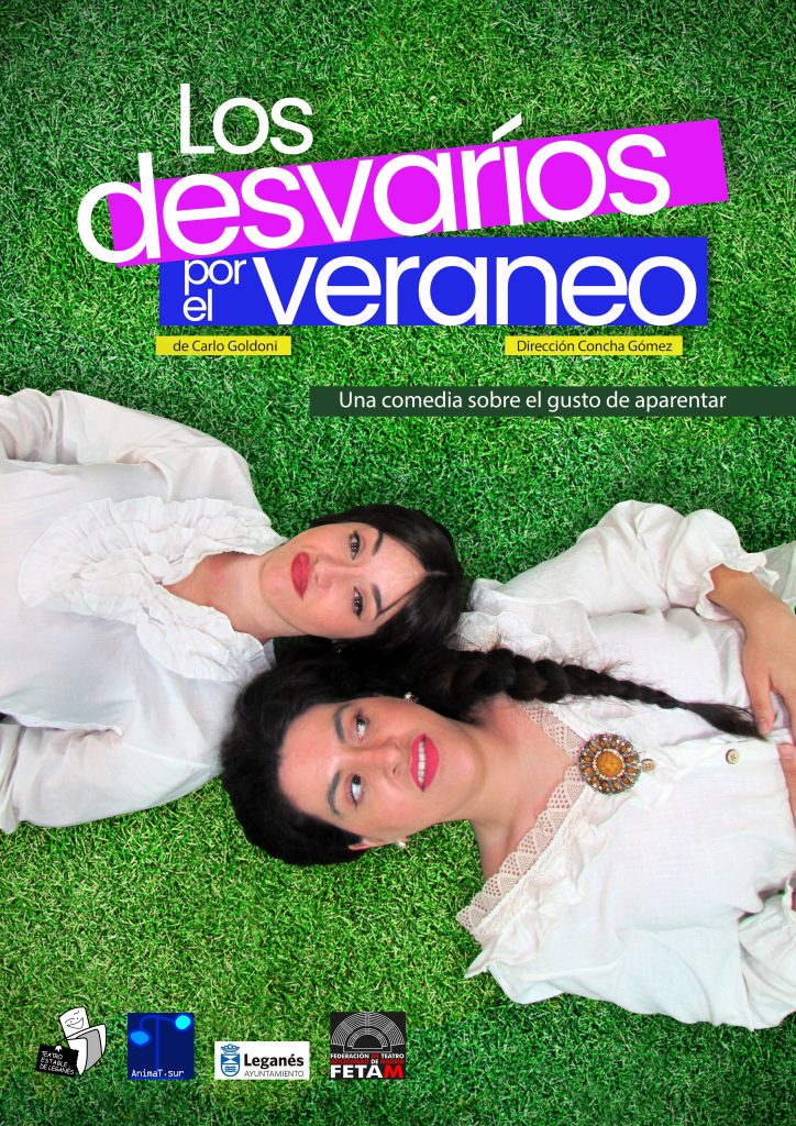 Cartel Secudario Los Desvaríos por el Veraneo. Teatro Estable de Leganés